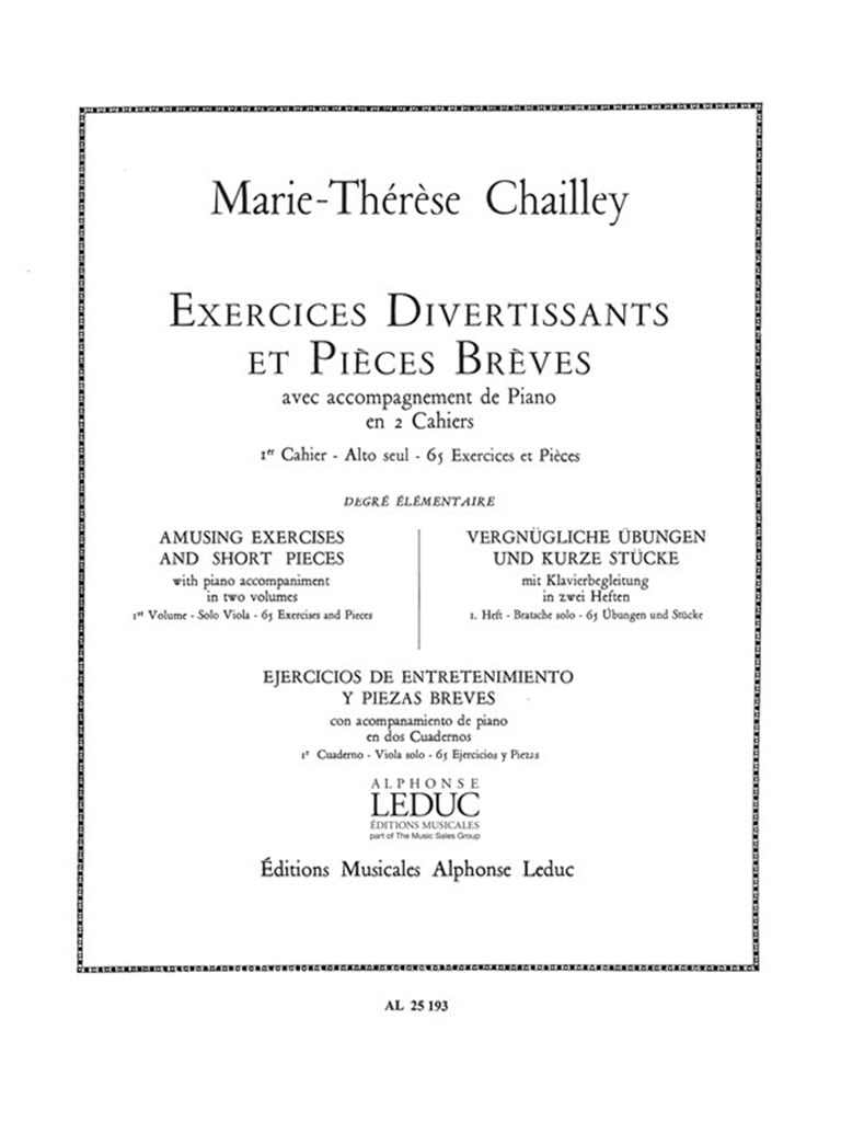Exercices divertissants et Pieces breves Vol.1